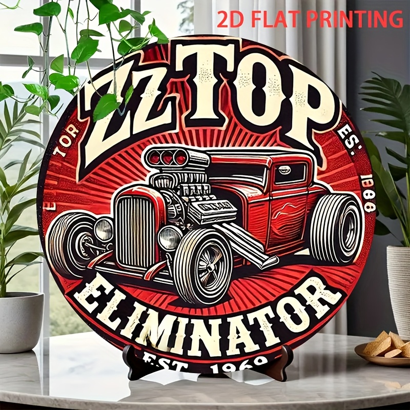Wine Tag Label - 2D Flat, 1pc ZZ Top Eliminator
