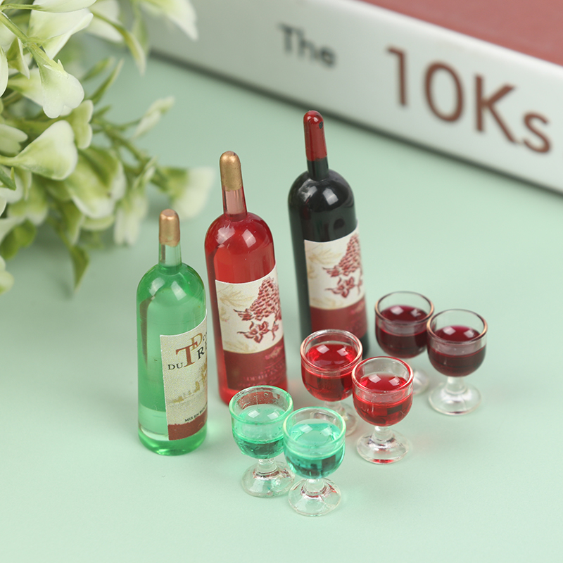 Wine Beer Europe - 1/12 Miniature Wine Bottles Dollhouse Kitchen