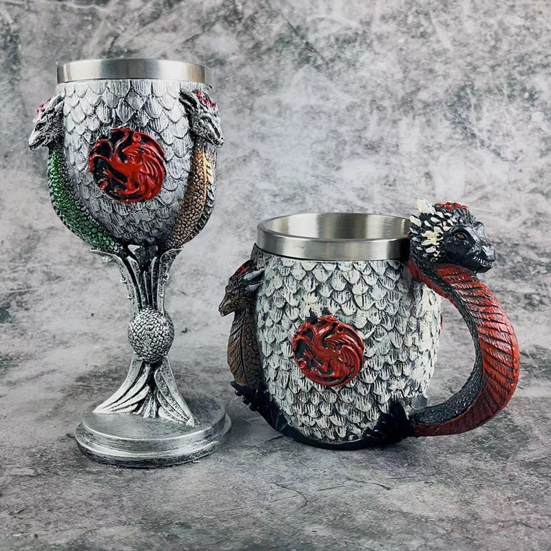Wine Beer Europe - Stainless Steel Resin Thrones Cups, Song