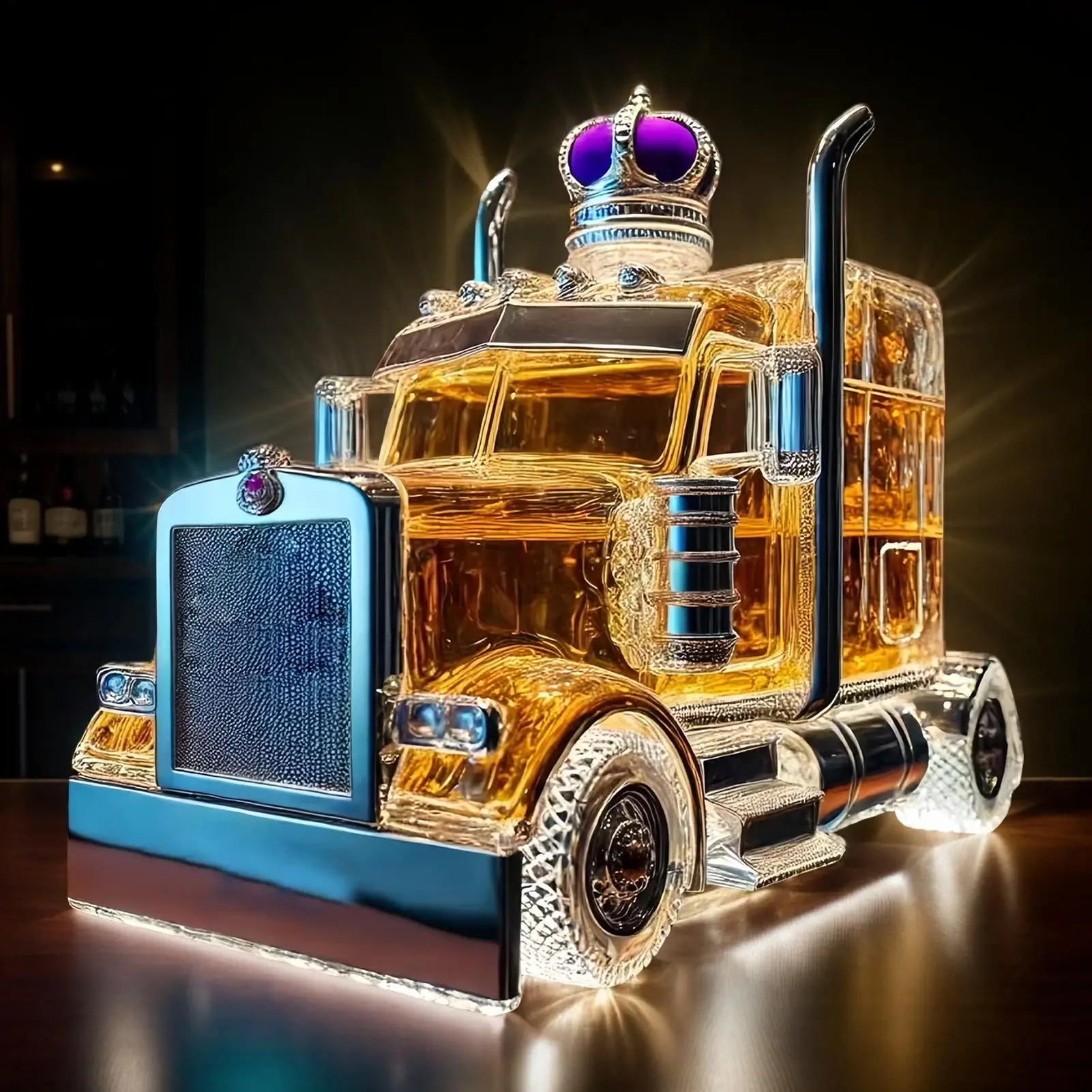 Car Glass Wine Bottle Half Tru - Wine Beer Truck review and price