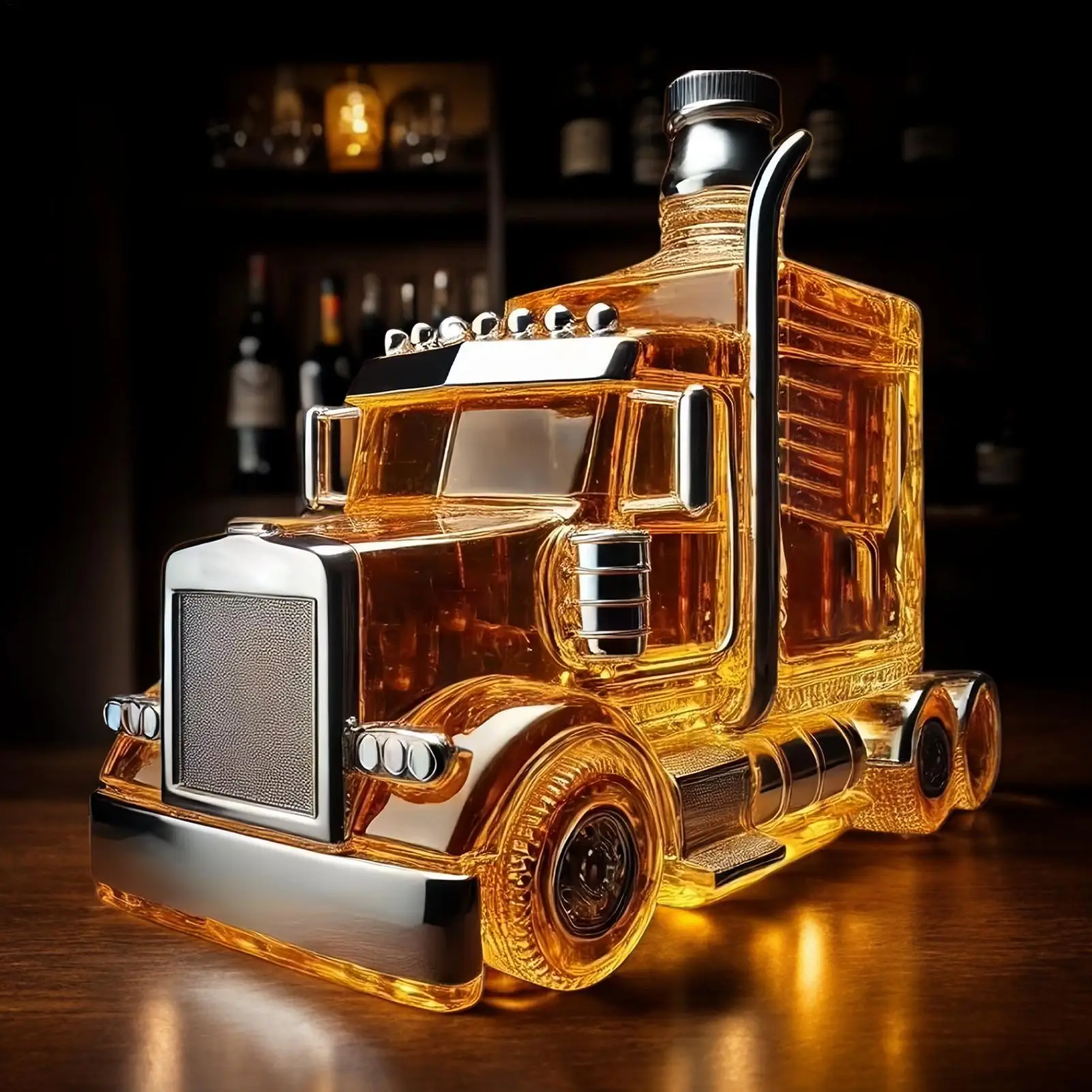Car Glass Wine Bottle Half Tru - Wine Beer Truck review and price