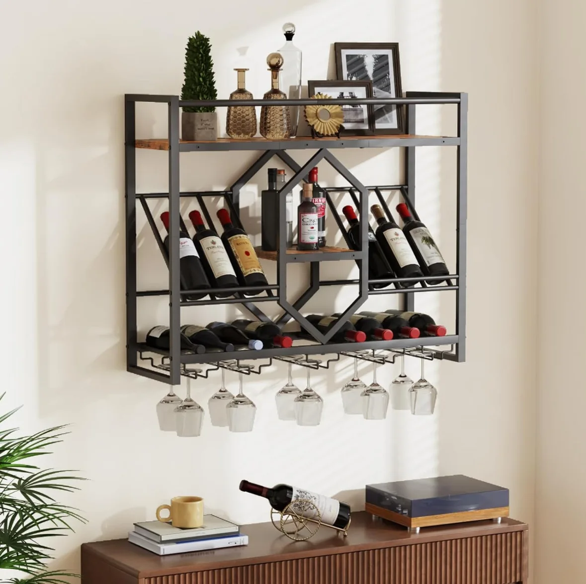 Wrought iron bar wine rack, wa - Wine Rack Wall Mount review and price