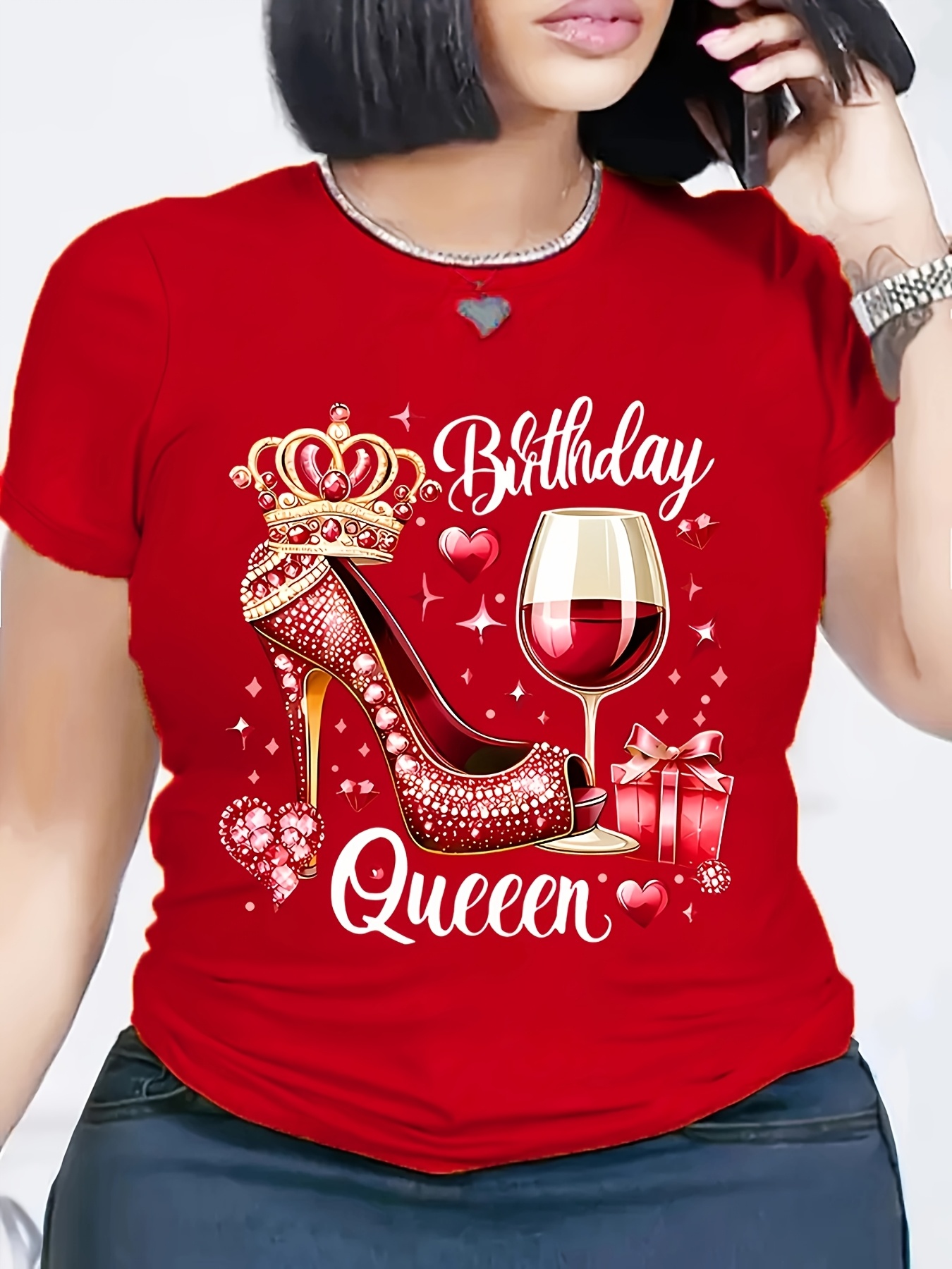 Red Birthday Queen Women's Hig - Wine Or Beer review and price