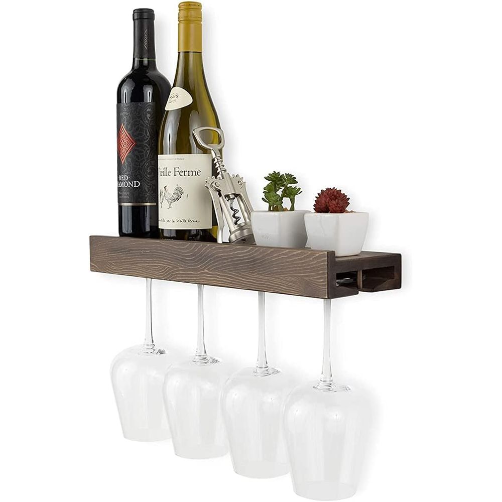 Wall Mounted Wood Floating Win - Wine Rack Wall Mount review and price