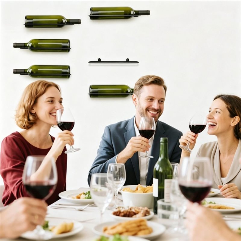 AB66-6 Pcs Wall Mounted Wine R - Wine Rack Wall Mount review and price