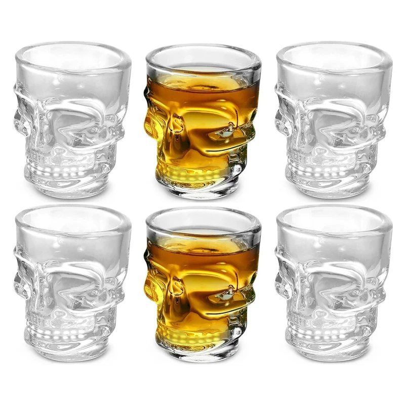 1/2Pcs Skull Head Shot Glass C - Wine To Beer To Liquor review and price