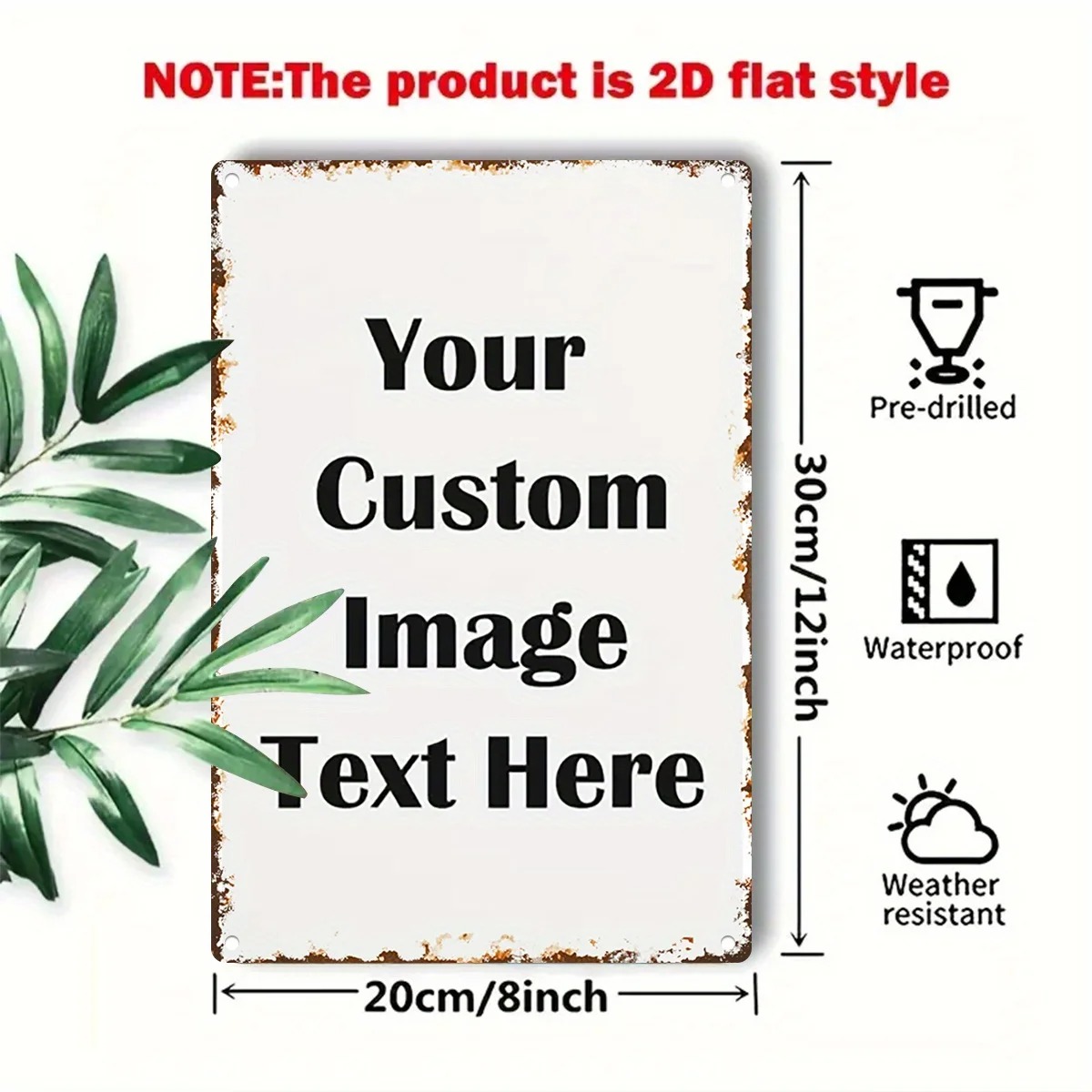 Custom Photo & Text Tin Sign - - Wine Tag Label review and price