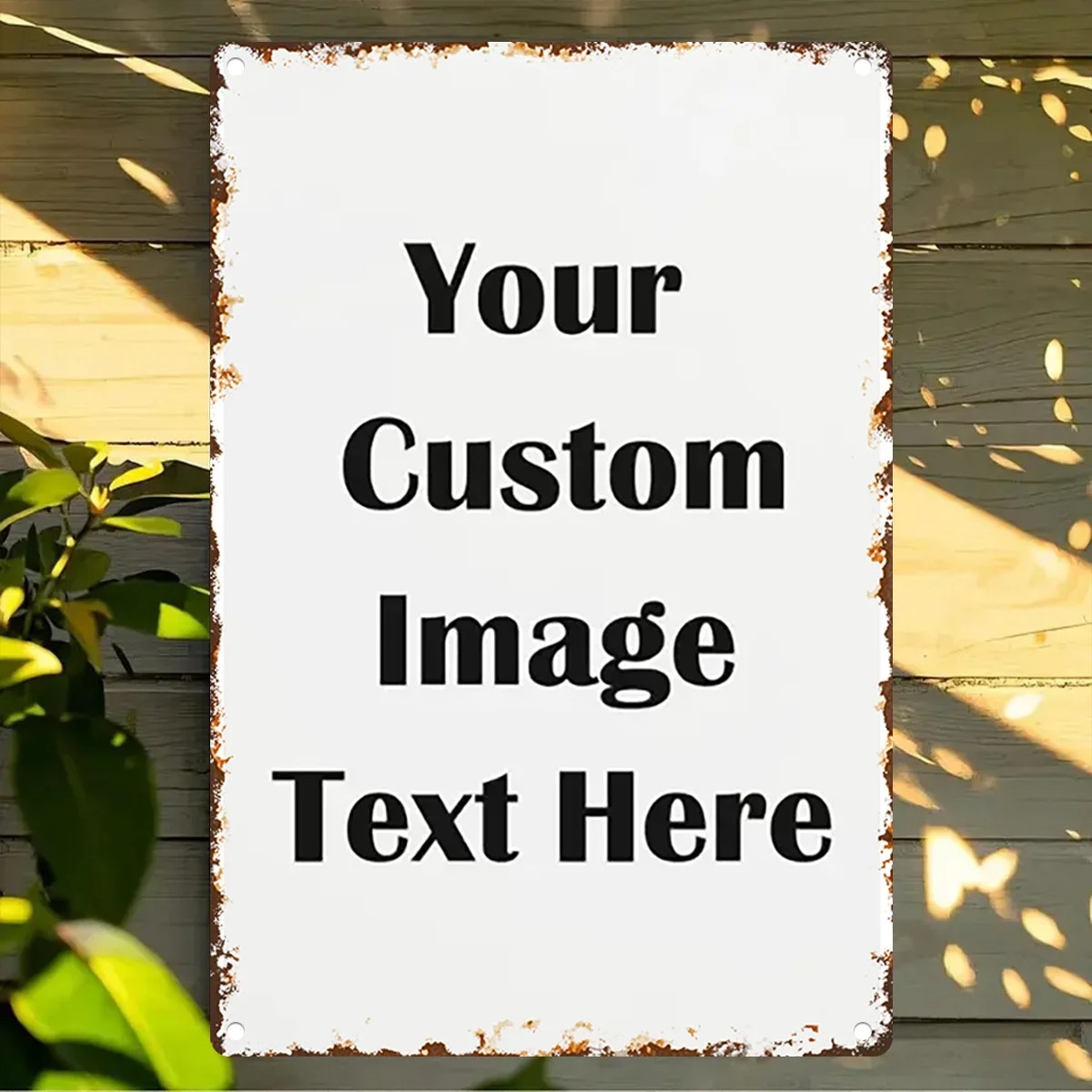 Custom Photo & Text Tin Sign - - Wine Tag Label review and price