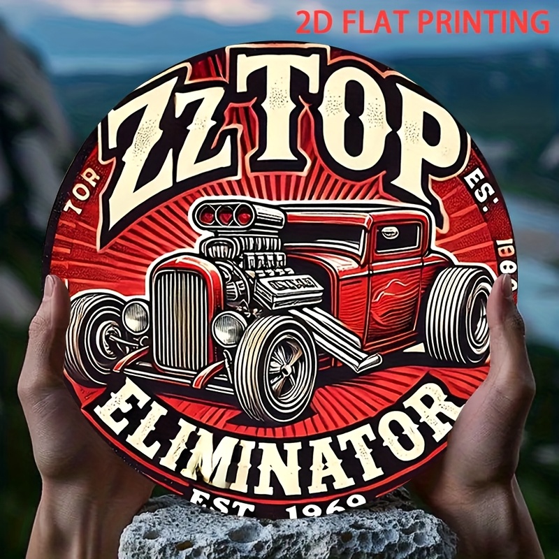 2D Flat, 1pc ZZ Top Eliminator - Wine Tag Label review and price