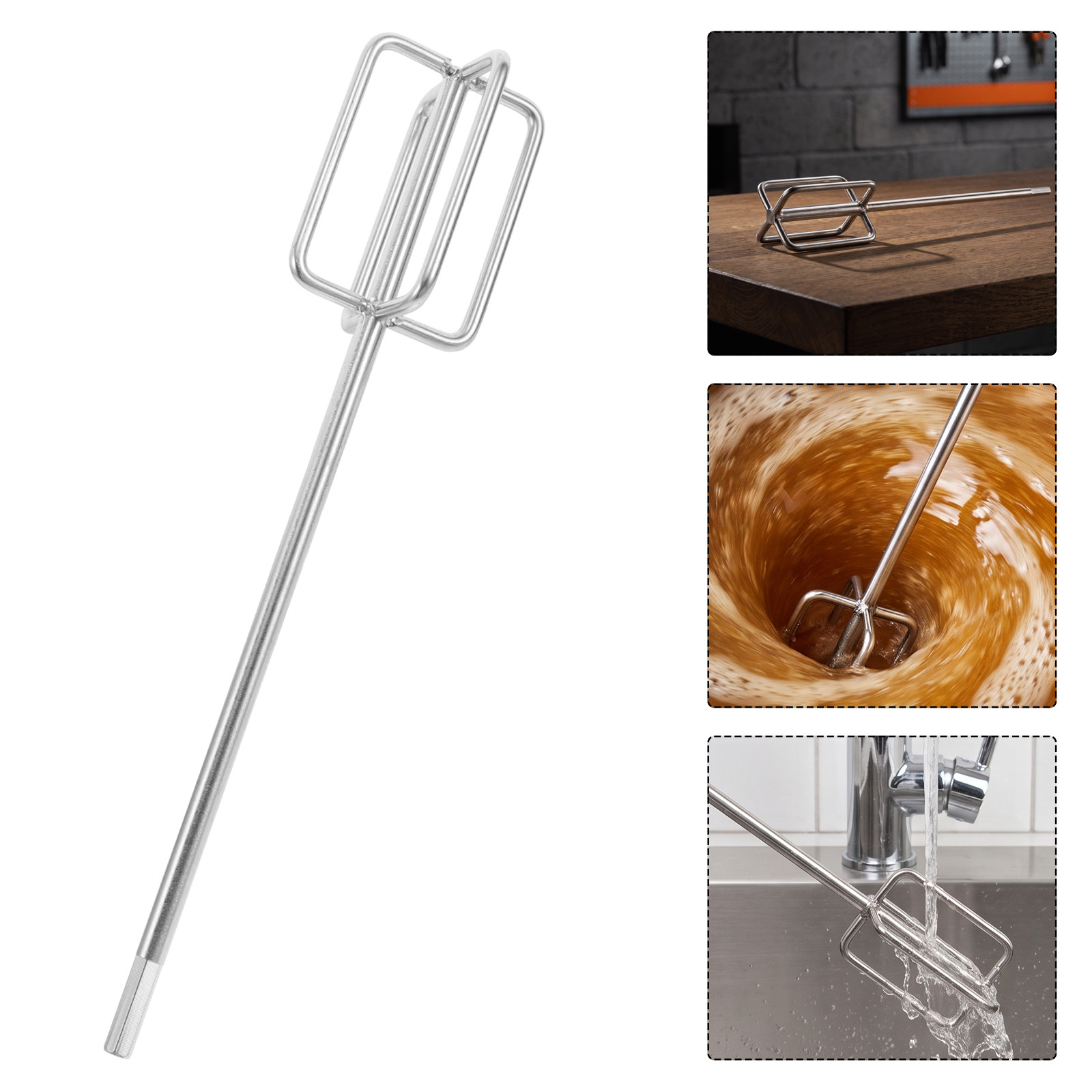 Hex Shank Stainless Steel Stir - Wine Beer Making Supplies review and price