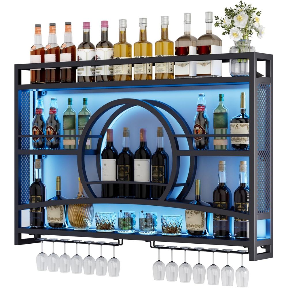 3-Tiers 46in Wine Rack Wall Mo - Wine Rack Wall Mount review and price