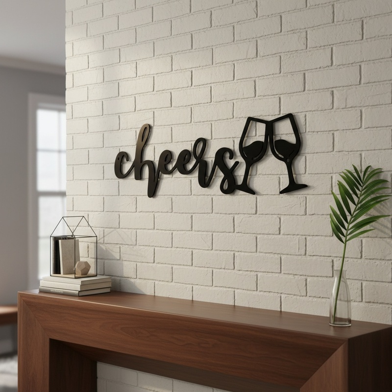 To Wine Lovers: 1 Metal Wall A - Wine Or Beer review and price