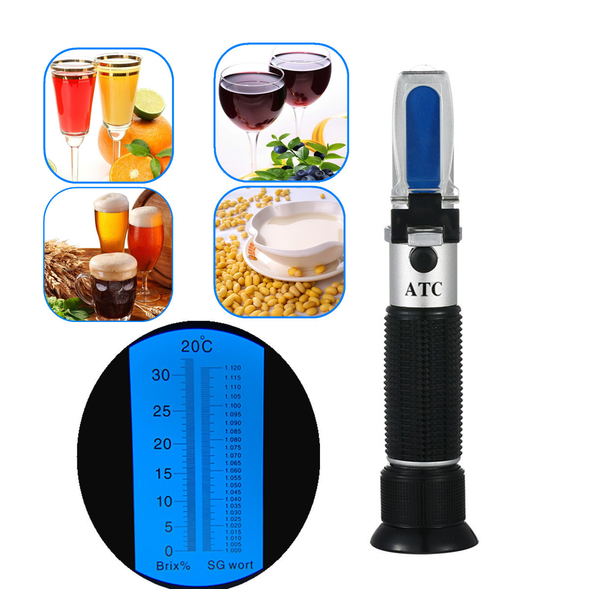 Refractometer 0-32% Brix Beer  - Wine To Beer To Liquor review and price