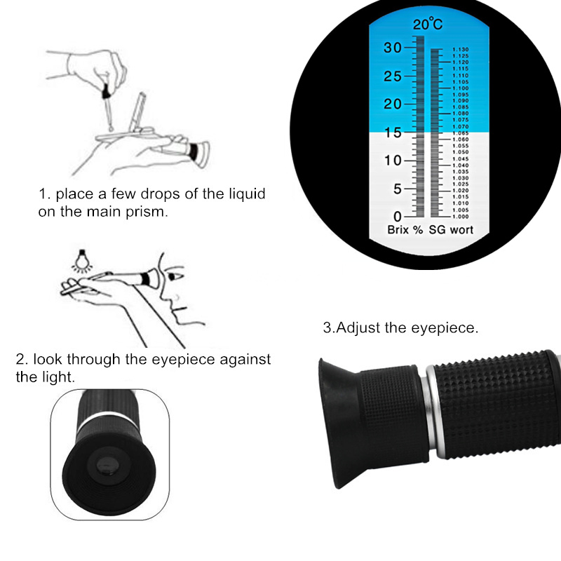 Refractometer 0-32% Brix Beer  - Wine To Beer To Liquor review and price
