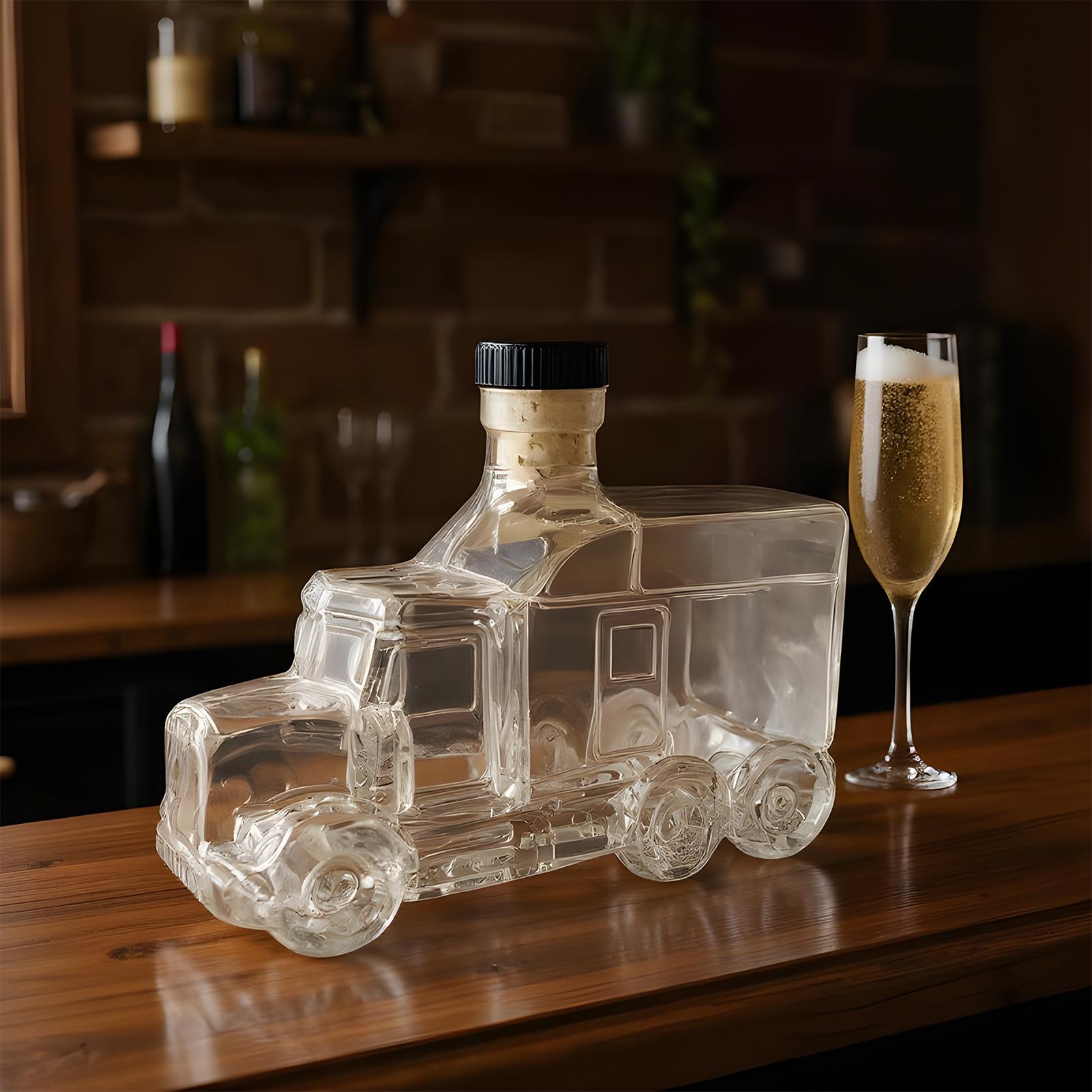 375ml Decorative Bottle Decant - Wine Beer Truck review and price