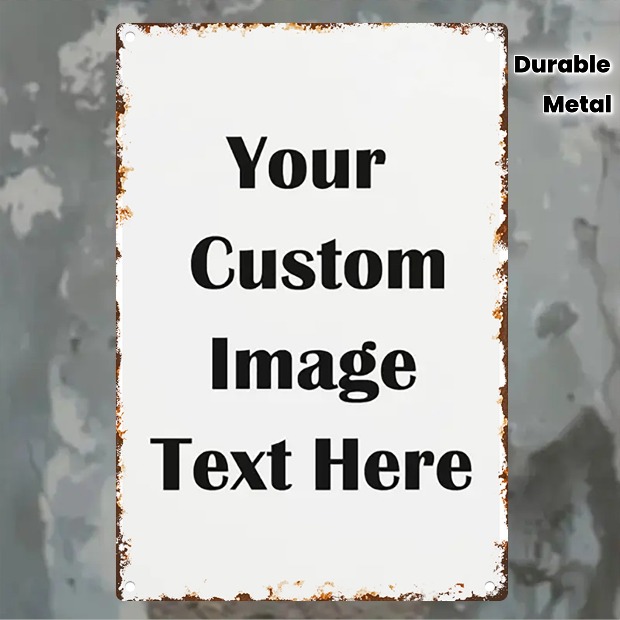 Custom Image/Text Metal Tin Si - Wine Tag Label review and price
