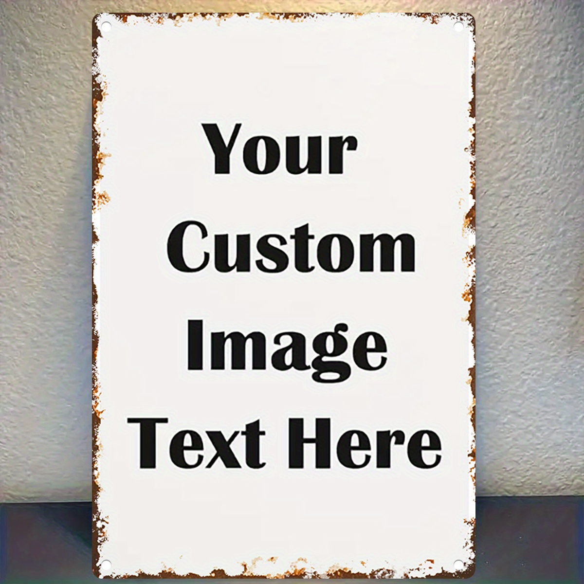 Custom Image/Text Metal Tin Si - Wine Tag Label review and price