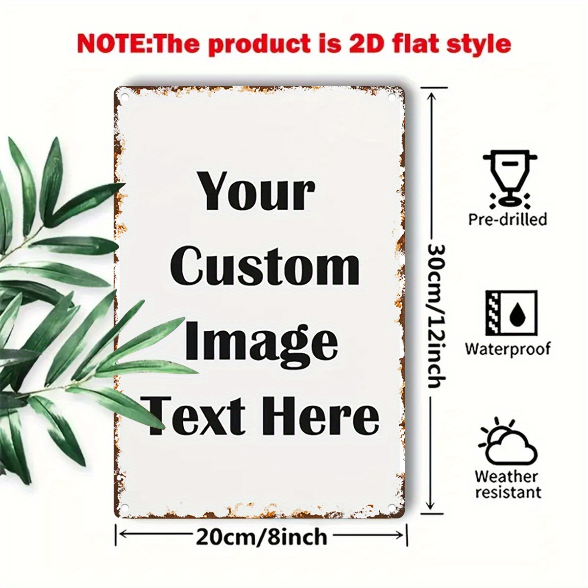 Custom Image/Text Metal Tin Si - Wine Tag Label review and price